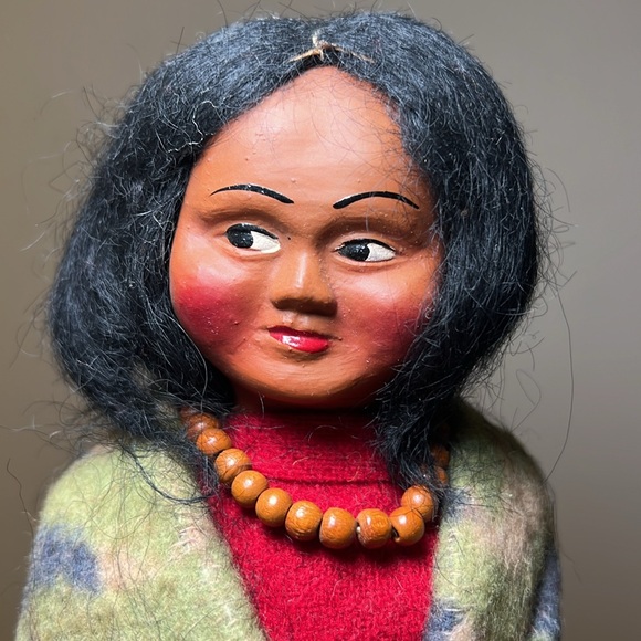 Vintage Skookum Bully Good Indian Doll Side Glance Eyes - Picture 6 of 10